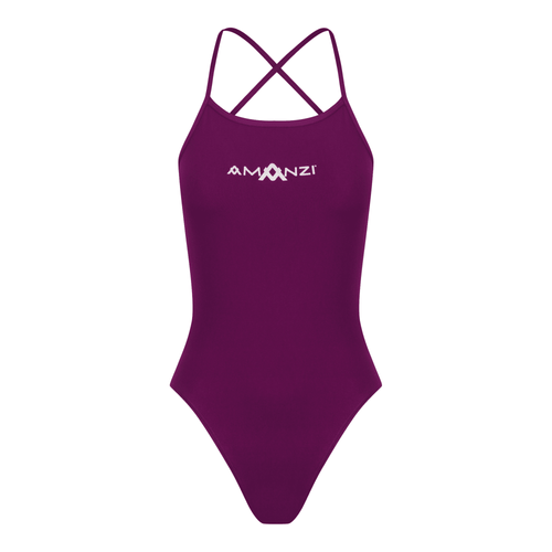 AMANZI Women's Tie-Back Swimsuit - Bordeaux-Swimsuit-Amanzi-SwimPath