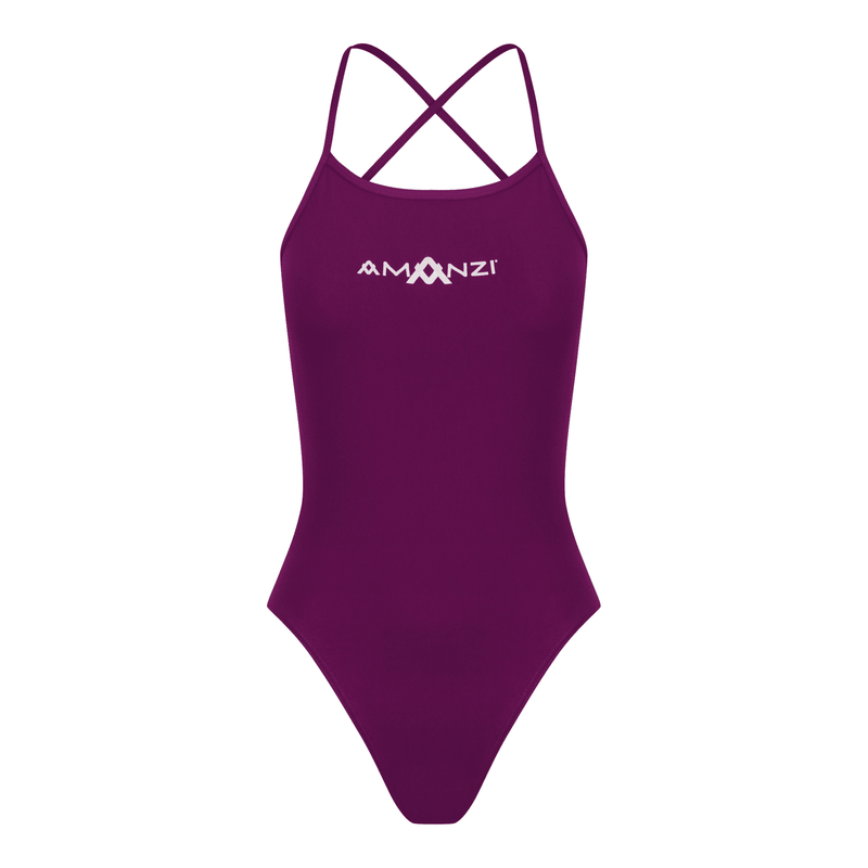 AMANZI Women's Tie-Back Swimsuit - Bordeaux-Swimsuit-Amanzi-SwimPath