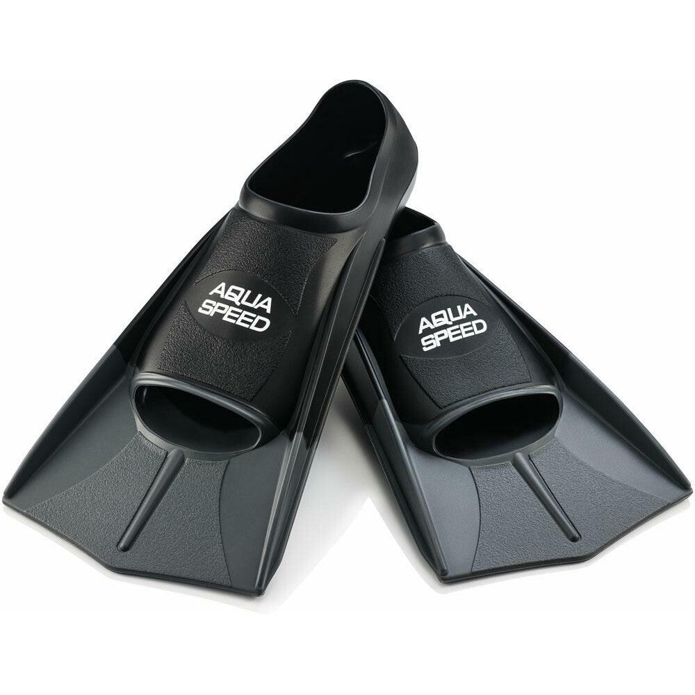 Aqua Speed Training Fins - Black/Grey-Fins-Aqua Speed-SwimPath