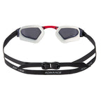 Aquarapid L2 Mirror Goggle - White/Red-Goggles-Aquarapid-SwimPath