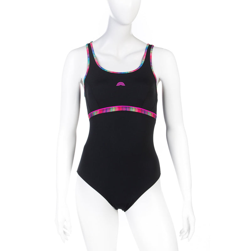 Aquarapid Womens Amic Body Shape Swimsuit - Black Multi CC-Swimsuit-Aquarapid-SwimPath