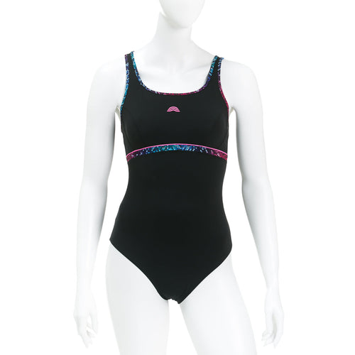 Aquarapid Womens Amic Body Shape Swimsuit - Black Multi C-Swimsuit-Aquarapid-SwimPath