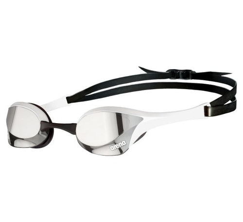 Arena Cobra Ultra Swipe Mirror Goggles - Silver/white-Goggles-Arena-SwimPath