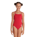 Arena Girls Team Swimsuit Challenge Solid - Red/White-Swimsuit-Arena-SwimPath