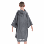 Buz Junior Unisex Hooded Changing Robe - Rock Grey-Changing Robe-Buz-SwimPath