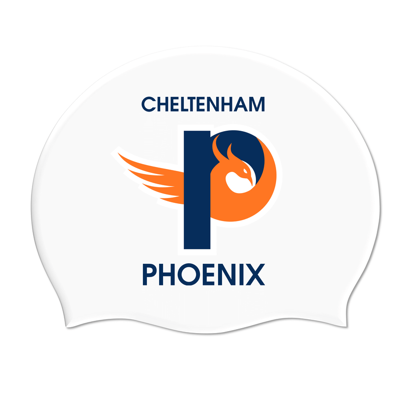 Cheltenham Phoenix Silicone Suede Swimming Cap - White-Team Kit-Cheltenham Phoenix-SwimPath