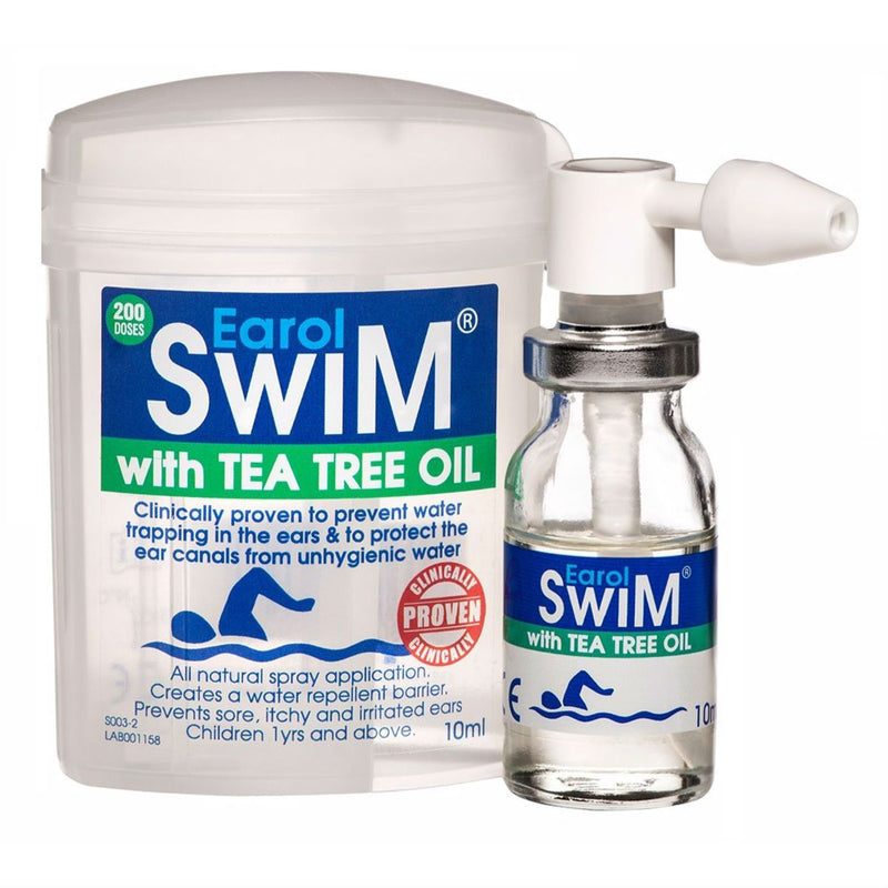 Earol Swim Ear Drops with Tea Tree Oil 10ml-Training Aids-Earol Swim-SwimPath