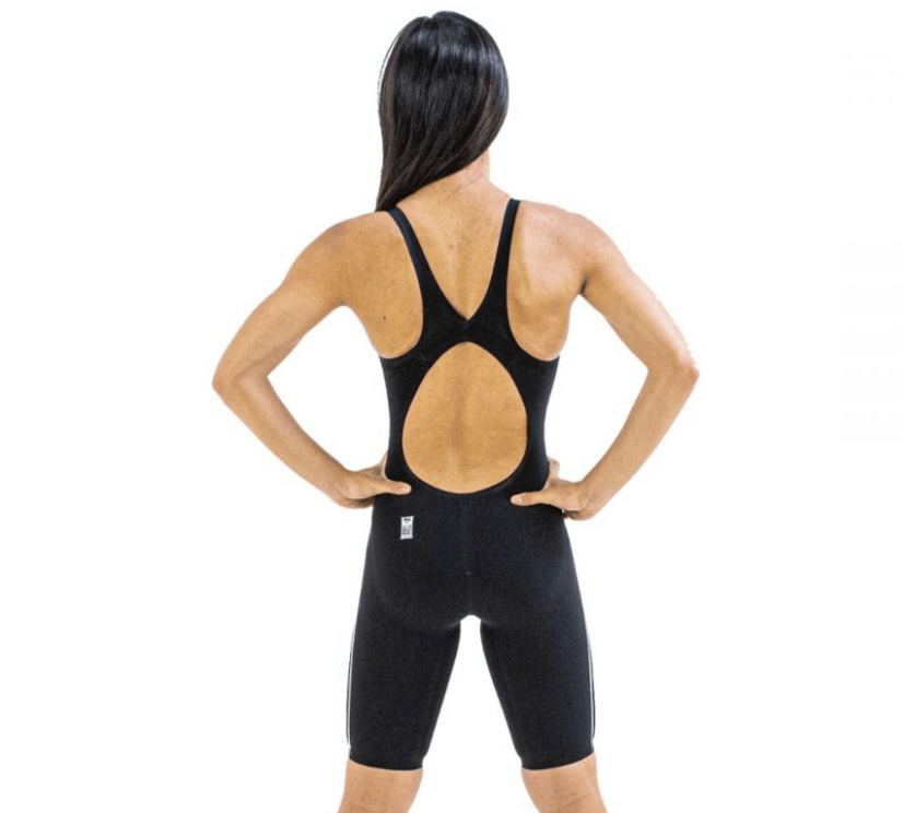 Finis Vapor Pro Women's Technical Open Back Kneeskin - Black-Kneeskin-Finis-SwimPath
