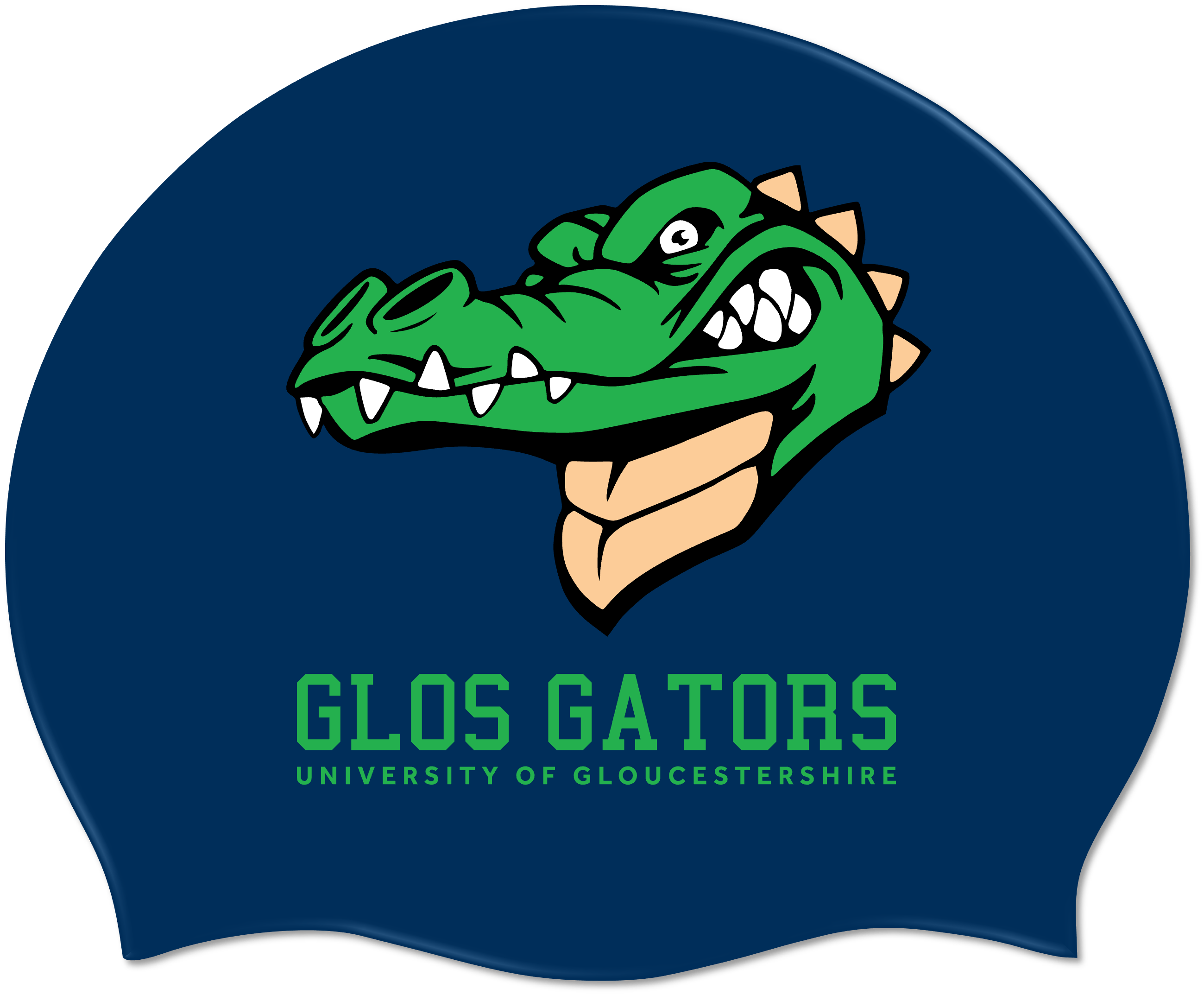Gloucester Gators Silicone Swimming Cap - Navy-Team Kit-Glos Gators-SwimPath