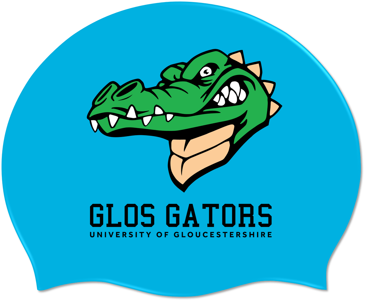 Gloucester Gators Silicone Swimming Cap - Sky Blue-Team Kit-Glos Gators-SwimPath