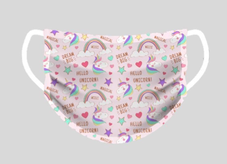 Hello Unicorn Face Cover-Face Cover-Face Mask For Sale UK-Small (Suitable for Kids)-SwimPath
