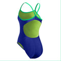 Nike Big Swoosh Women's Swimsuit - Blue Green-Swimsuit-Nike-SwimPath
