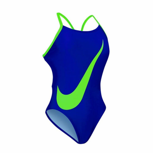 Nike Big Swoosh Women's Swimsuit - Blue Green-Swimsuit-Nike-28-SwimPath