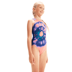 Speedo Digital Placement Pulseback Girls Swimsuit - Blue/Orange-Swimsuit-Speedo-SwimPath