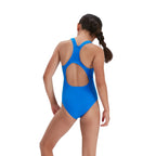 Speedo Eco Junior Girls Essential Endurance+ Medalist Swimsuit - Blue-Swimsuit-Speedo-SwimPath