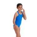 Speedo Eco Junior Girls Essential Endurance+ Medalist Swimsuit - Blue-Swimsuit-Speedo-SwimPath