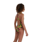 Speedo Girls Hyperboom Medalist Swimsuit - Pink/Green-Swimsuit-Speedo-SwimPath