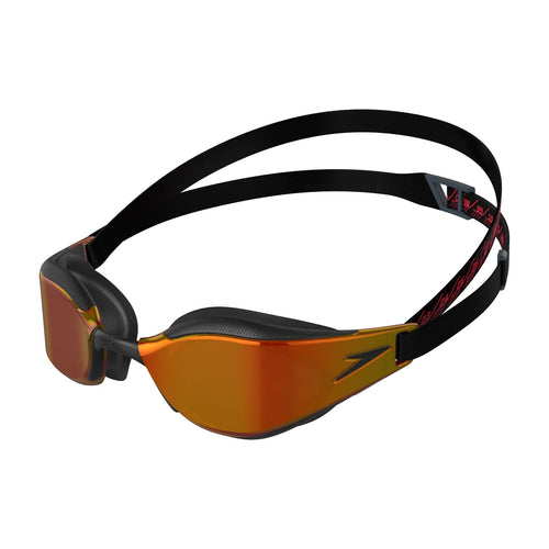 Speedo Hyper Elite Mirror Goggles - Black/Gold-Goggles-Speedo-SwimPath