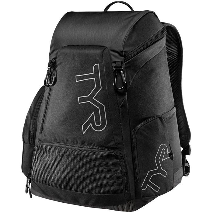 TYR Alliance Team Backpack 45 Litres - Black-Bags-TYR-45L-SwimPath