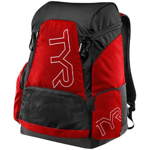TYR Alliance Team Backpack 45 Litres - Red-Bags-TYR-45L-SwimPath