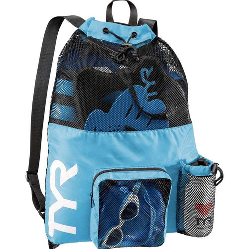 TYR Mesh Mummy Backpack - Blue-Bags-TYR-Blue-SwimPath