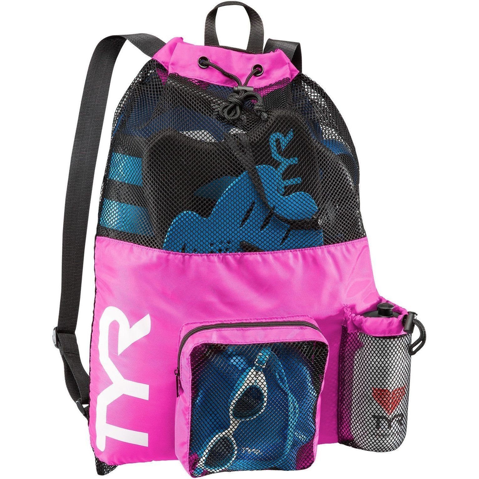 TYR Mesh Mummy Backpack - Pink-Bags-TYR-SwimPath