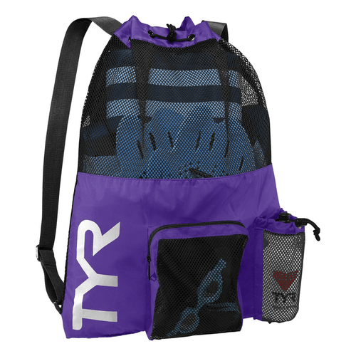 TYR Mesh Mummy Backpack - Purple-Bags-TYR-SwimPath