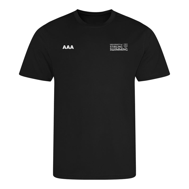 University of Stirling Swimming Team Shirt - Black-Team Kit-University of Stirling-SwimPath